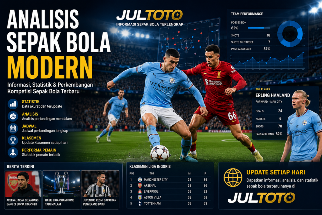 Analisis Sepak Bola Modern dan Statistik Pertandingan JULTOTO