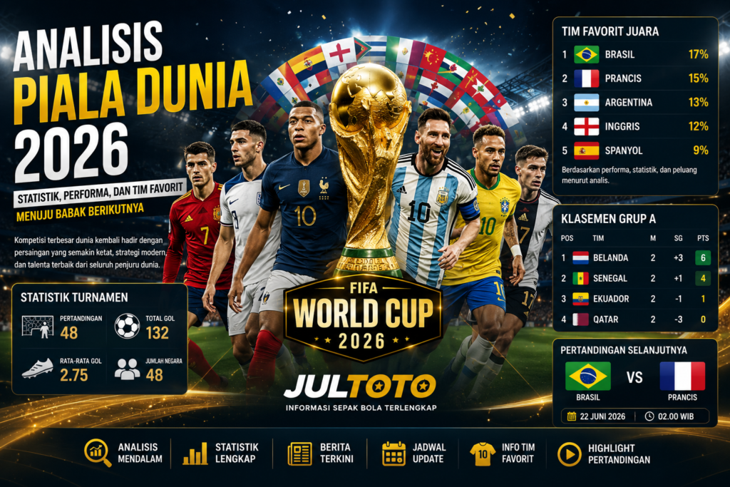 Analisis Piala Dunia 2026 dan Statistik Tim JULTOTO