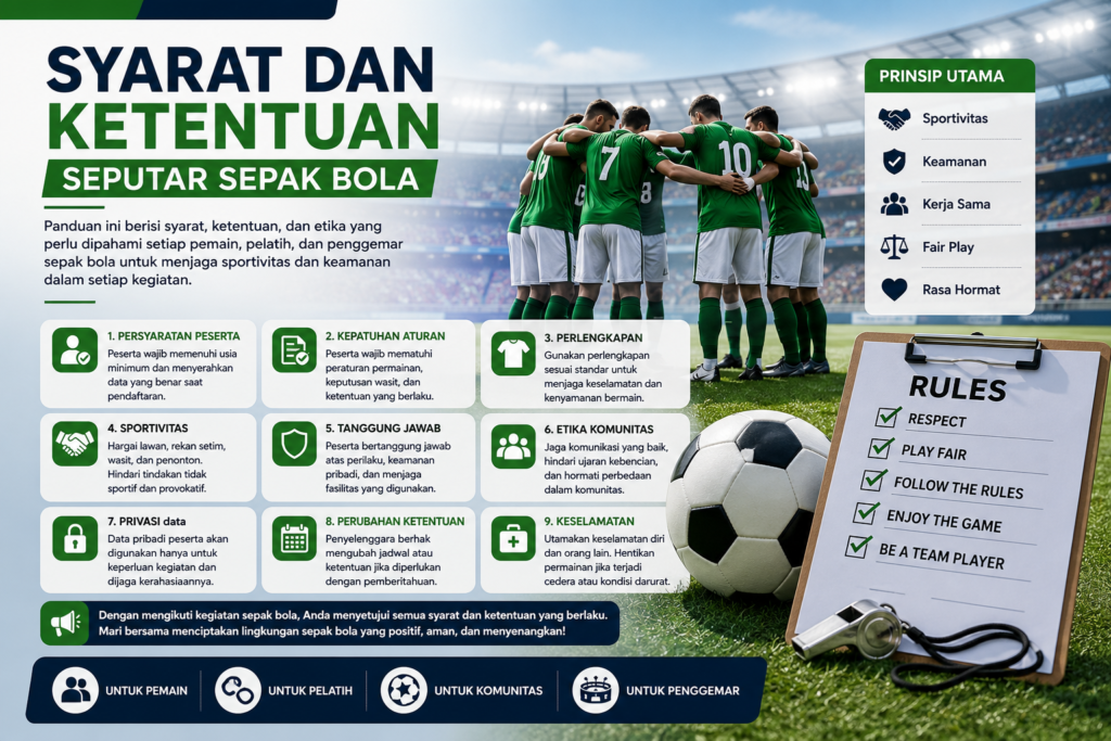 Syarat dan Ketentuan Sepak Bola Pemain dan Penggemar Jultoto